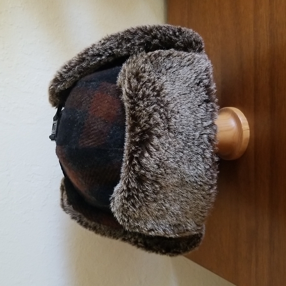 Dorfman Pacific Plaid Trapper Hat S/M - Picture 4 of 10